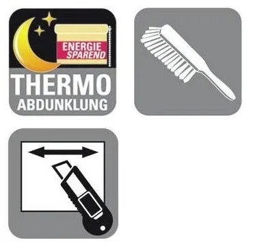 Бяла ролетна щора 68x210 cm Mini Termo – Gardinia