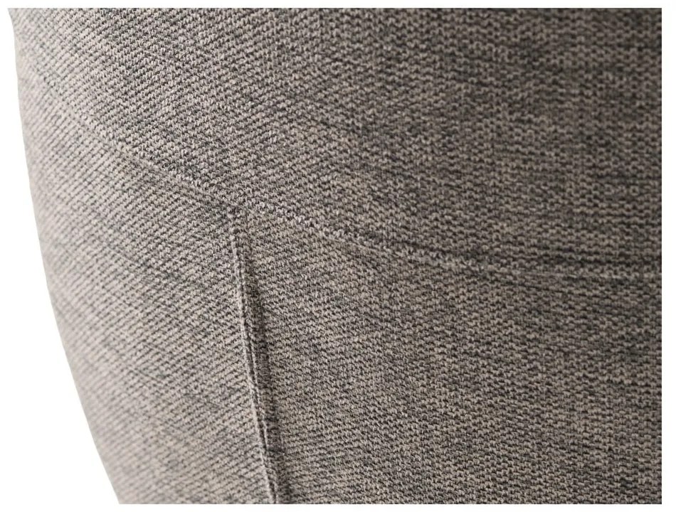 Сив тапициран трапезен стол с подлакътници Roxana – Unique Furniture