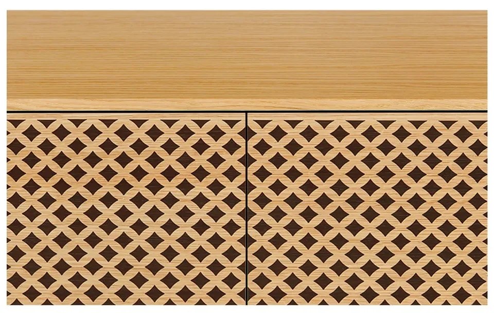 Комод в декор от дъбово дърво Diamond Camden - Woodman