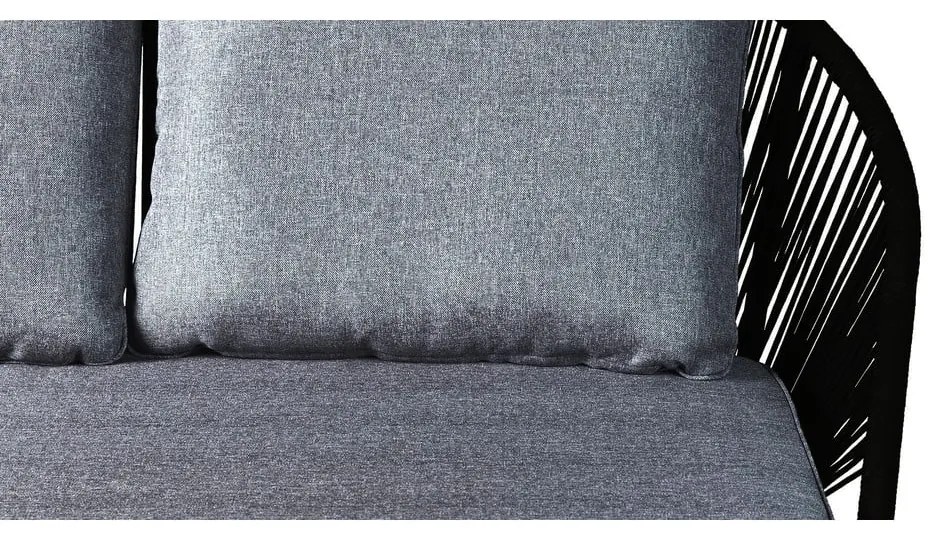 Черен двуместен градински диван North - Bonami Selection