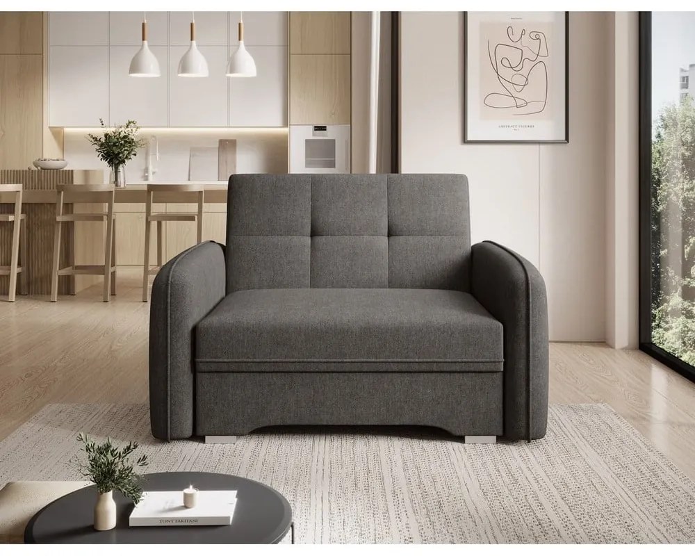 Тъмносиво кресло Laine – ELTAP