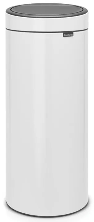 Кош за боклук Brabantia Touch Bin New 649999, 30 л, Безшумно и плавно затваряне, Бял