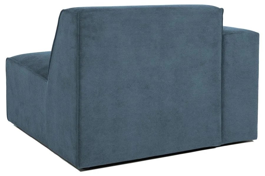 Син модулен диван от рипсено кадифе (ляв ъгъл) Sting – Scandic