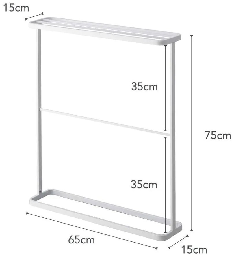 Бяла стойка за кърпи Tower - YAMAZAKI