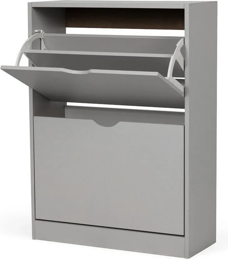 Сива накланяща се стойка за обувки 50x82x24 cm Stelo – Bonami Essentials