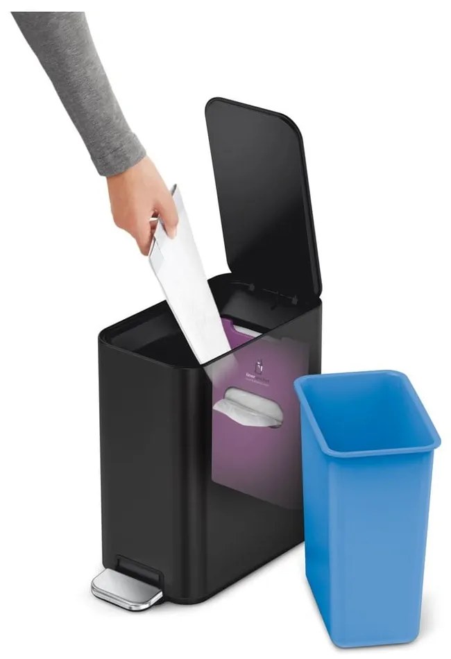Кошче за отпадъци от неръждаема стомана 5 л - simplehuman