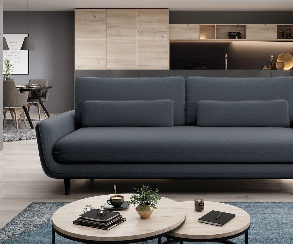 Диван Сирано двуместен-Тъмно Сив