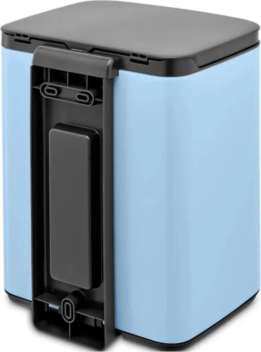 Кош за боклук Brabantia Bo Small 1006631, 7 л, Плавно и безшумно отваряне, Противоплъзгаща основа, Светлосин