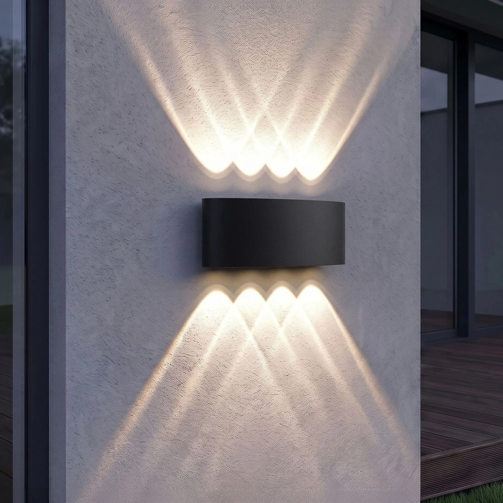 Фасадна лампа Аплик LED JNH041-8G Black