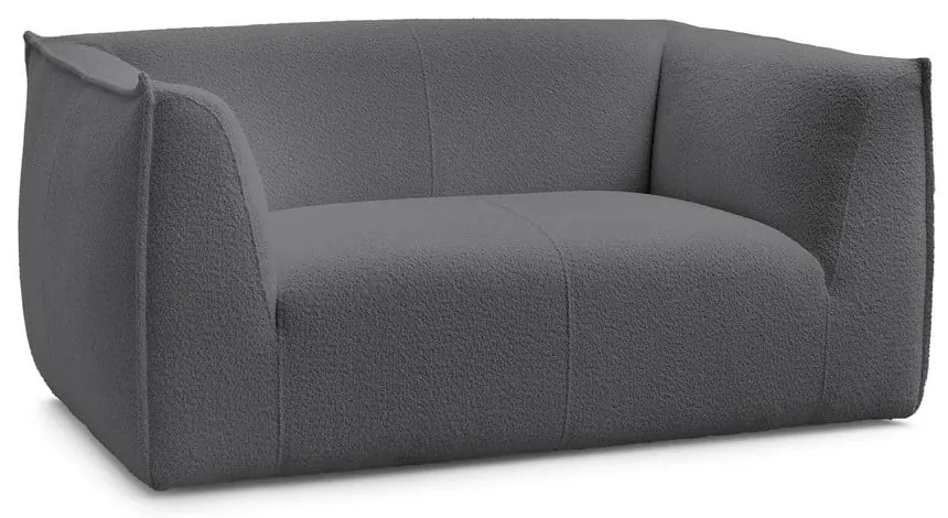 Тъмносив диван от прежда с примки от букле 170 cm Giorgia – Bobochic Paris