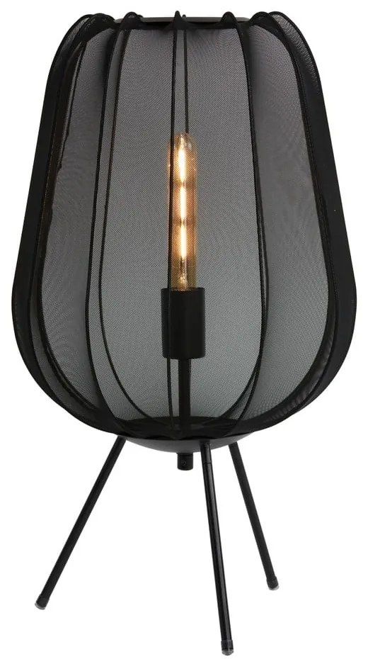 Черна настолна лампа (височина 60 cm) Plumeria - Light &amp; Living