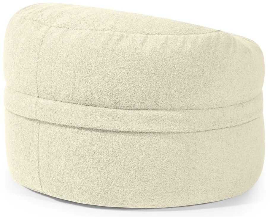 Кремав детски пуф от букле Roll 80 – SLOWDOWN