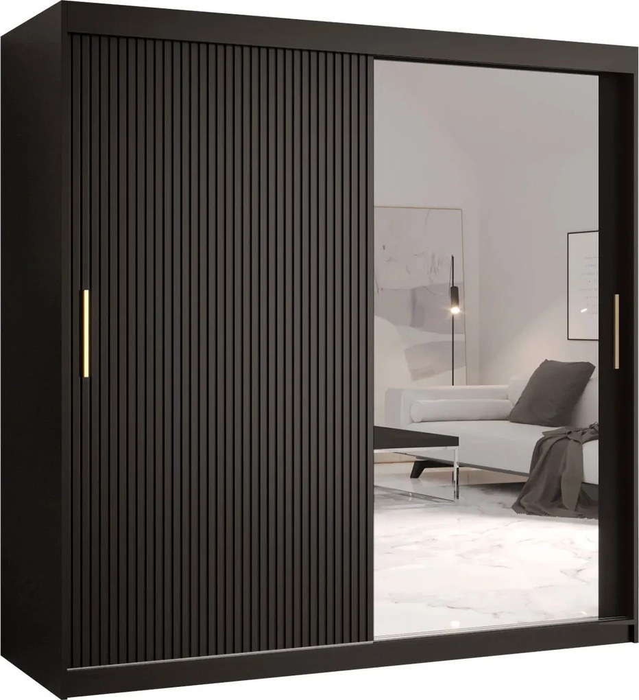 Плъзгащ се гардероб Riflo Slim-Mauro-Дължина: 180 см