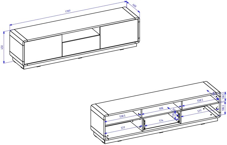 ТV шкаф Martin-Length: 200 cm