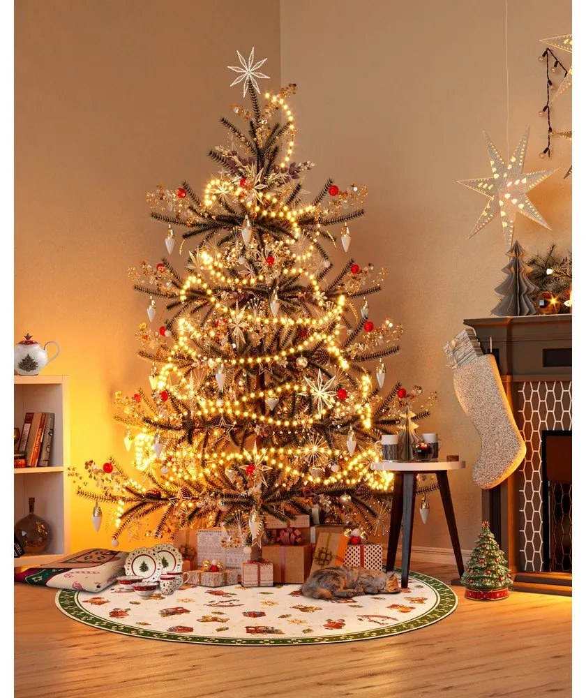Зелен кръгъл килим с коледен мотив ø 150 cm Green Christmas – Villeroy&amp;Boch