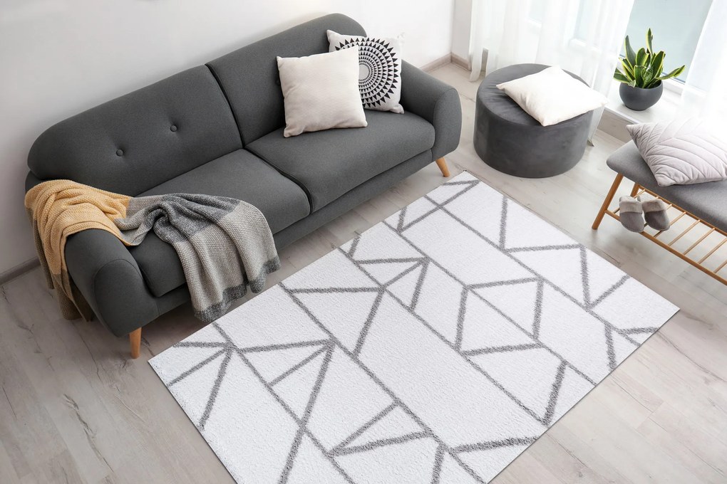Килим за антре (80 x 150) Puffy 7750 Бял
Сив