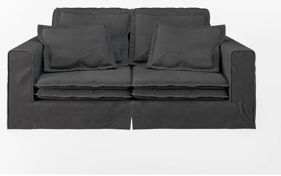 Антрацитен диван 196 cm Nora – Ropez