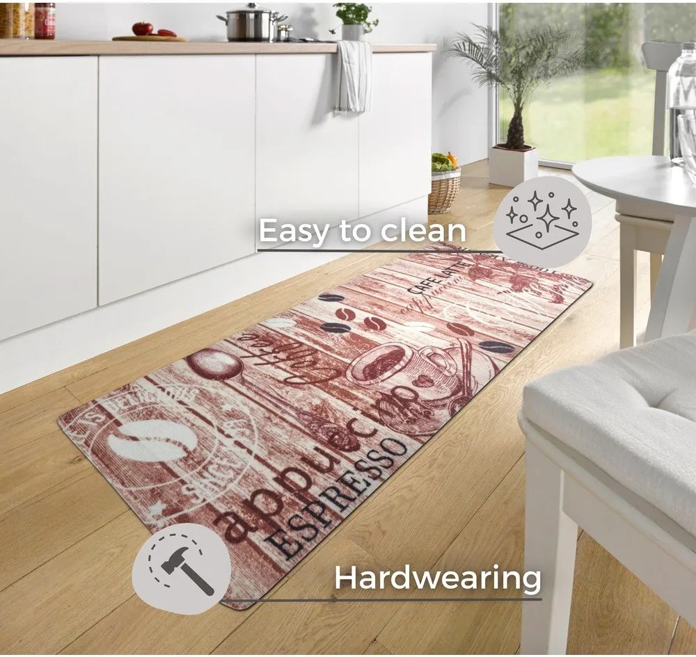 Кафяв кухненскиа пътека Delicious Coffee, 67 x 180 cm Delicious Coffee - Hanse Home