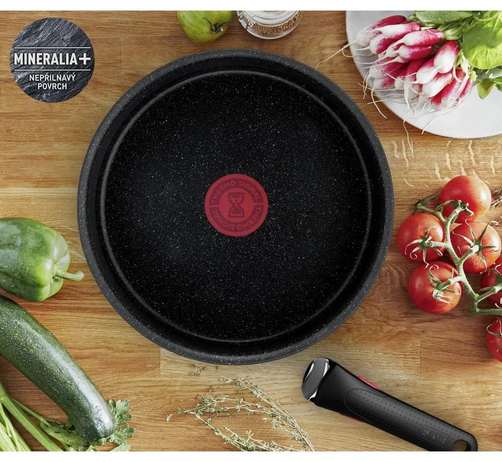 Алуминиев комплект съдове 8 бр. INGENIO Black stone L3998802 – Tefal