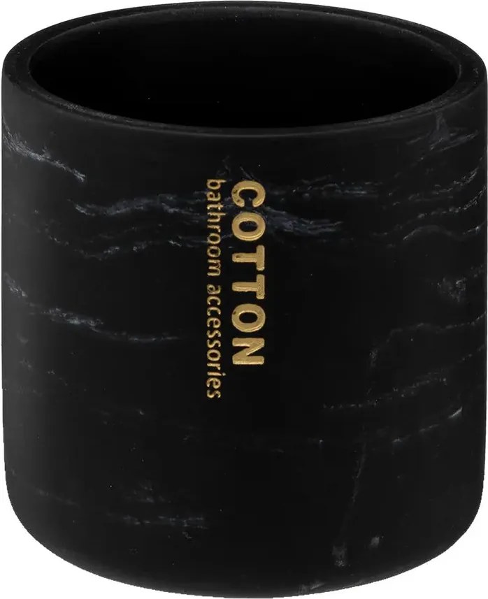 Контейнер за памук 5five Lеa - Черен