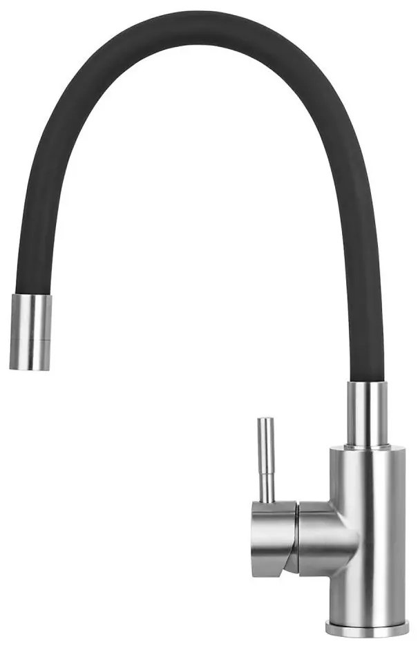 Concept BDC7138 - Смесител за мивка с гъвкав чучур, лъскав хром/черен