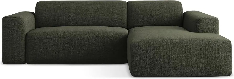 Зелен ъглов диван (десен ъгъл) Keli – Makamii