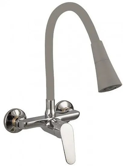 Стенен смесител за кухня LINNI GRAY MATT, Inter Ceramic, ICF 5108152MG 7789