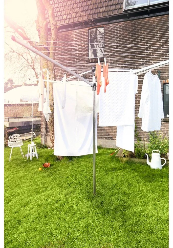 Градинска сушилня за дрехи в сребрист цвят 40 m Topspinner – Brabantia