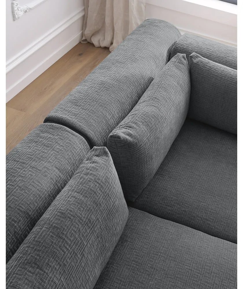 Сив ъглов диван (променлив) Jeanne - Bobochic Paris