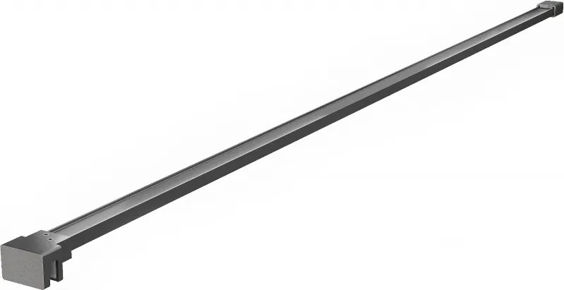 Mexen Прав държач за душ-преграда 6-8 мм, матиран в цвят gun gray - 800-01-66