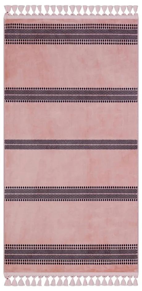 Розов миещ се килим 230x160 cm - Vitaus