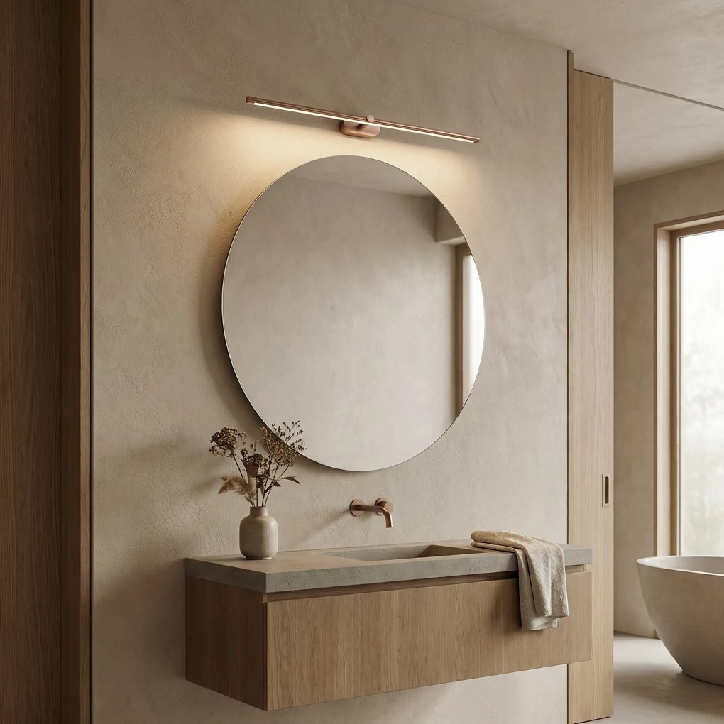 LED аплик за баня APP1897-1W 80 cm BRUSH COPPER