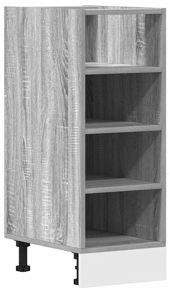 854198 vidaXL Долен шкаф Riga Grey Sonoma 30x44,5x81,5 cm Инженерна дървесина