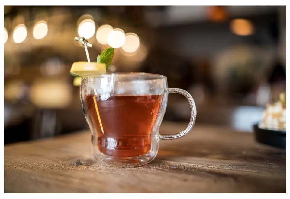 Стъклени чаши в комплект 2 бр. за капучино/с двойни дъна 370 ml Bolla – Vialli Design