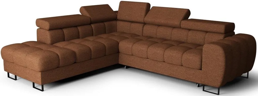 Ъглов диван Lordy-Оранжев-ляв