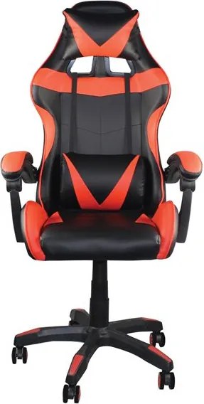 Гейминг стол Pu BF7850-Черен-червен