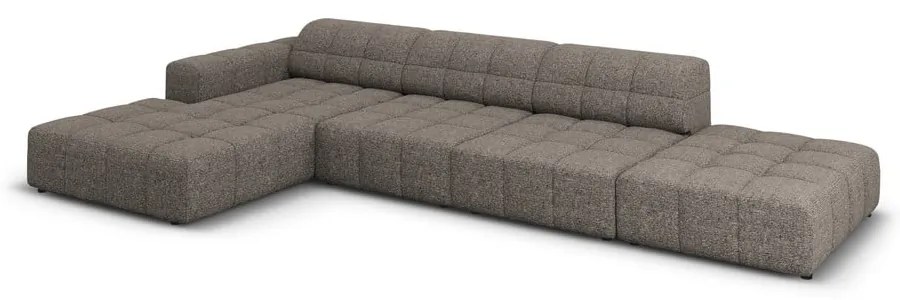 Тъмносив ъглов диван (ляв ъгъл) Chicago – Cosmopolitan Design