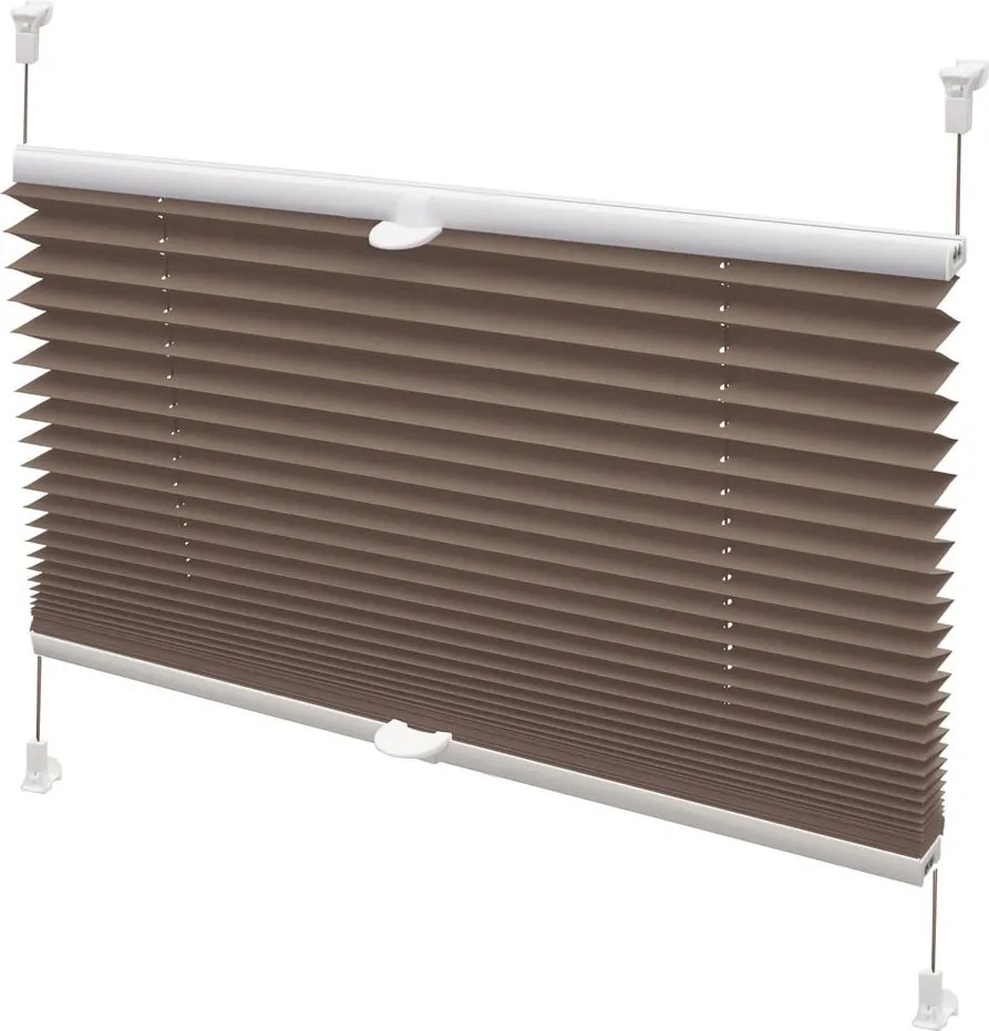 Кафява ролетна щора 72,5x150 cm Plisé Verona – Gardinia
