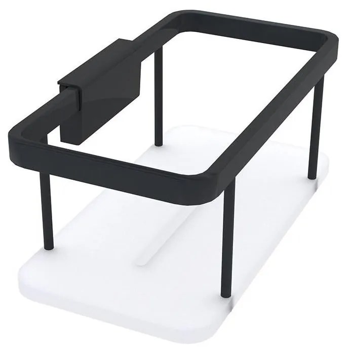 NIMCO Ki-14015-B-90 - Душ рафт за стена KIBO матов черен/бял