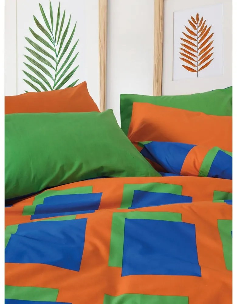 Двойно удължено спално бельо от памук Renforcé с включен долен чаршаф, 4 части 200x220 cm Venus – Mijolnir