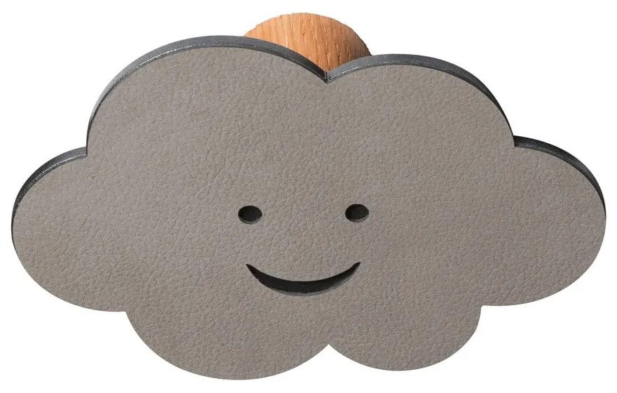 Сива стенна стоманена кука Cloud Dot Nupo – LIND DNA