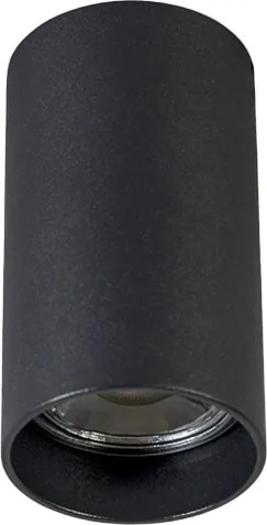 Комплект от 4 модерни повърхностно монтирани прожектора черни 5,5 см GU10 50 мм - Tuba