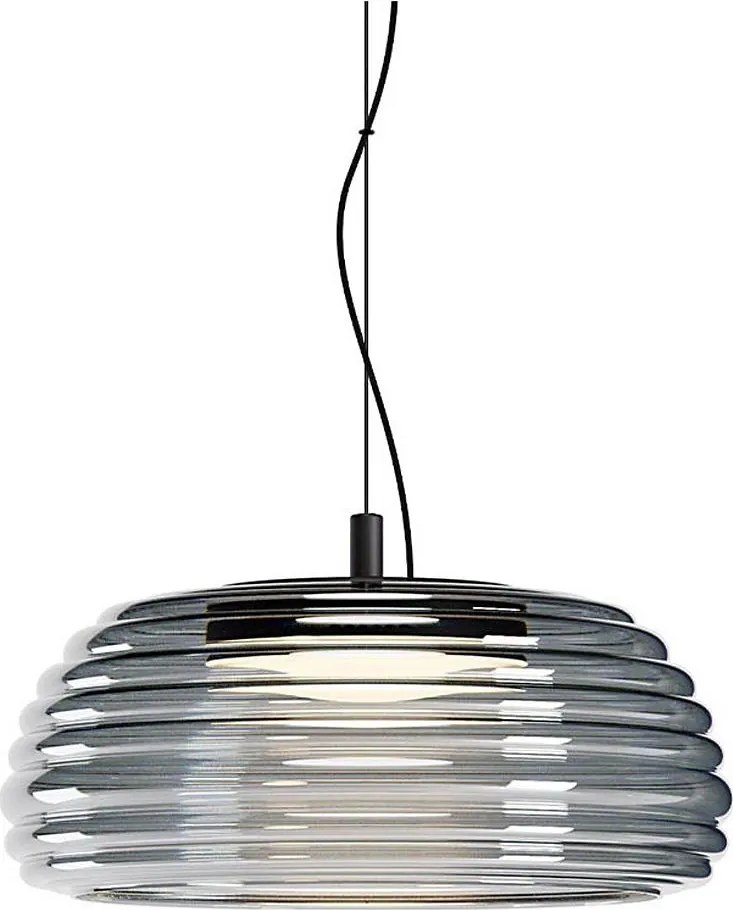 Redo 01-4543 - LED димируем полилей на кабел ONDULA LED/16W/230V черен/опушен