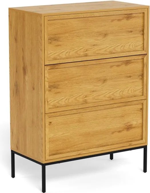 Комод ALIN 80x40 см в светъл кафяв цвят