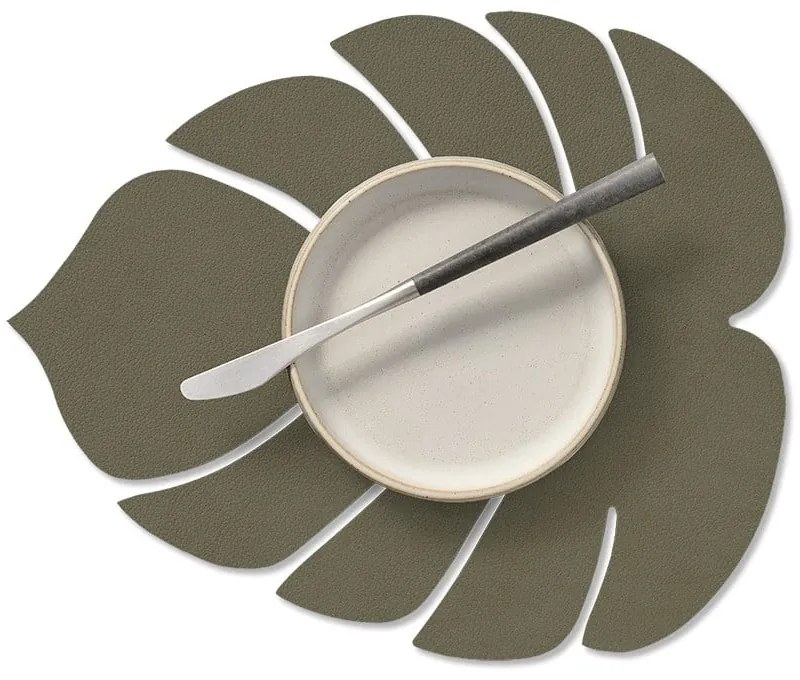 Подложка за хранене от еко кожа 22x26 cm Monstera Leaf Nupo – LIND DNA