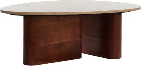 Кафява масичка за кафе 72x90 cm Mahelona – Light &amp; Living