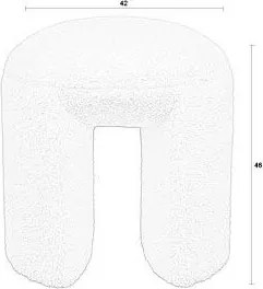 Кремав тапициран стол Noxx – White Label