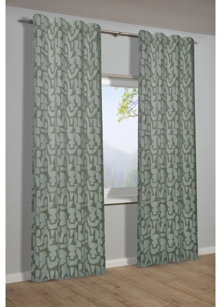 Зелена завеса от жакард 135x245 cm Dekor – Sehlbach