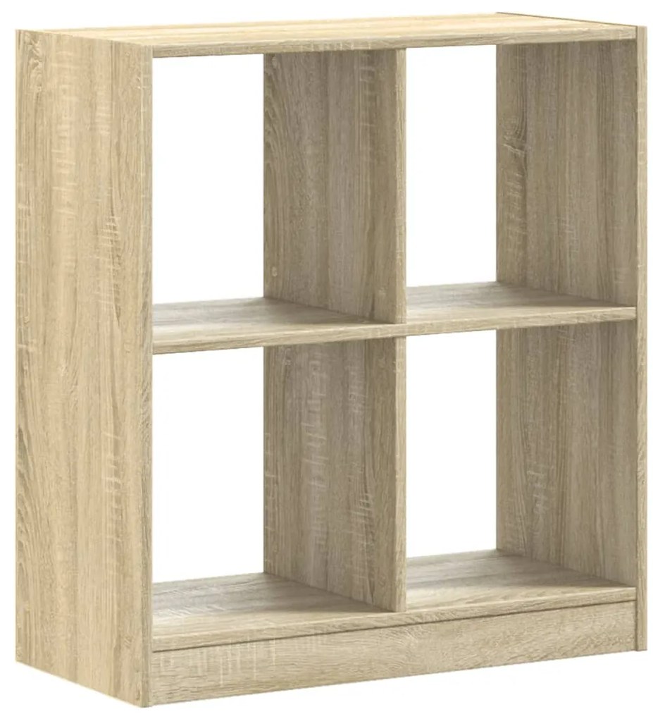 852809 vidaXL Библиотека, дъб сонома, 68,5x32x75 см, инженерно дърво