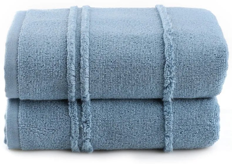 Сини кърпи в комплект от 2 бр. от тери 50x90 cm Arden – Foutastic